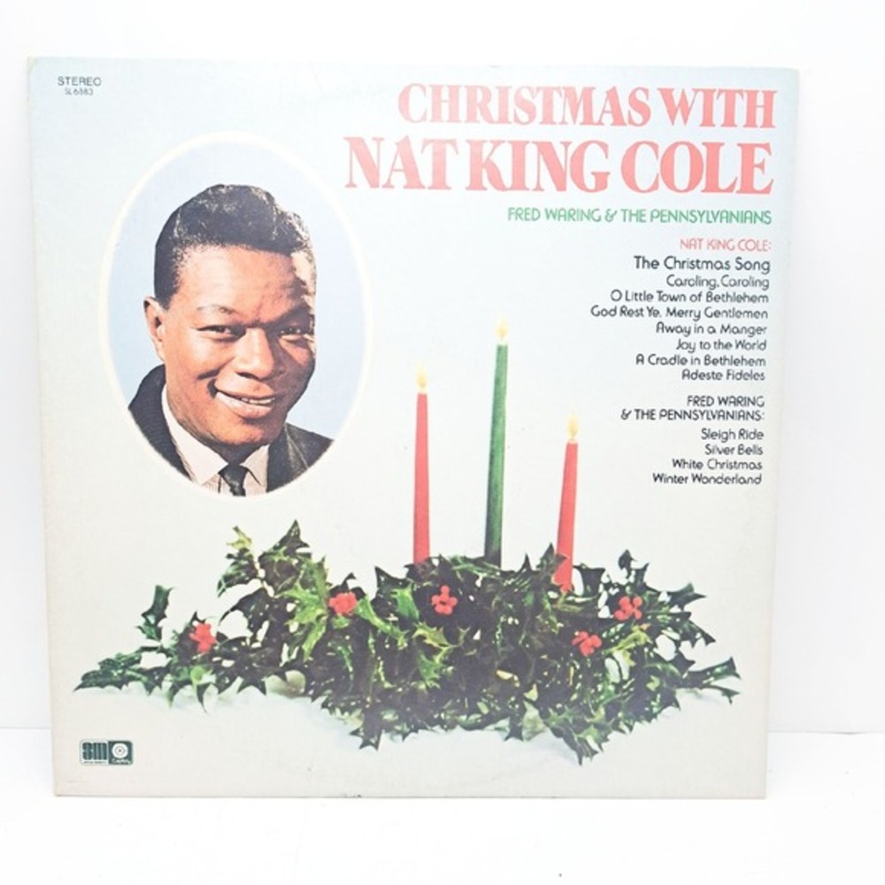 Nat King Cole Christmas Vinyl Record LP‎ Fred Waring The Pennsylvanians Stereo